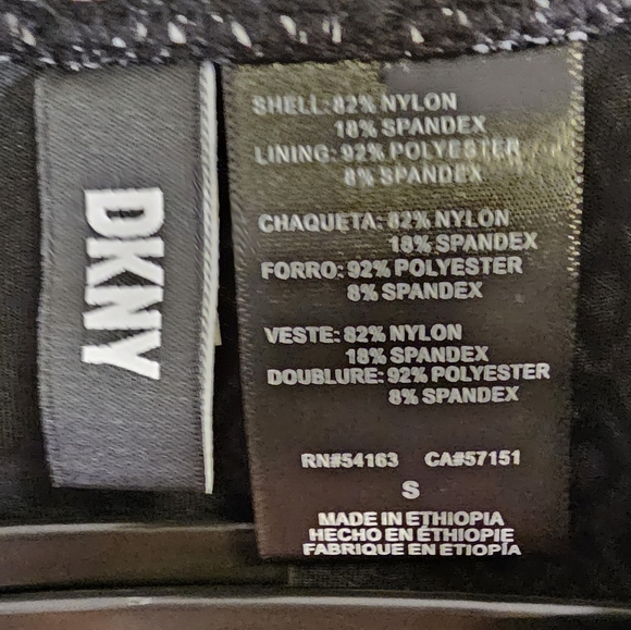 New DKNY Women Tummy Control Swimsuit Diamond Bandeau Blk/White Size Small - Picture 3 of 5